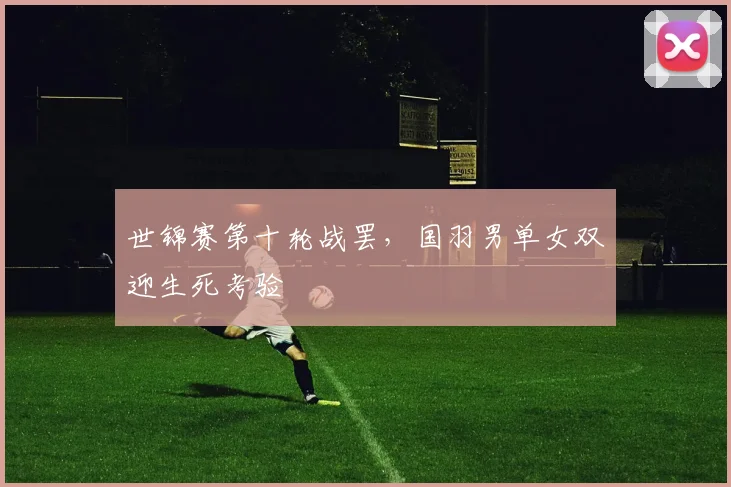 世锦赛第十轮战罢，国羽男单女双迎生死考验 - 爱游戏推荐